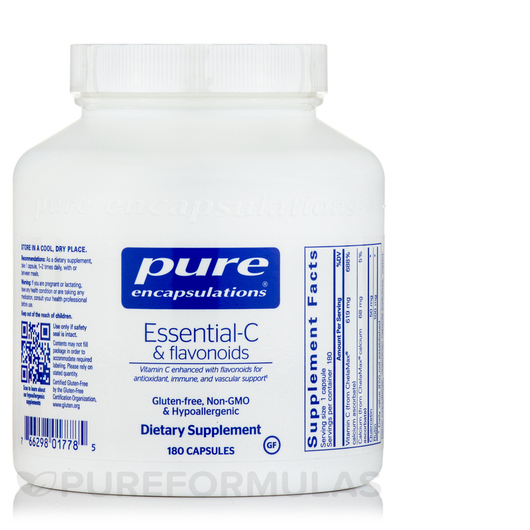 Основне фото товара Essential-C & Flavonoids, Вітамін C, 180 капсул