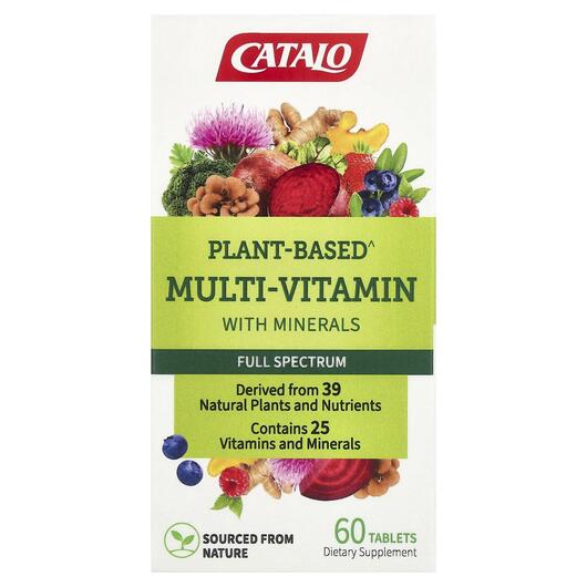 Основне фото товара Plant-Based Multi-Vitamin with Minerals, Мультивітаміни, 60 табле