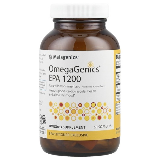 Основне фото товара Metagenics, OmegaGenics EPA 1200, Омега 3, 60 капсул