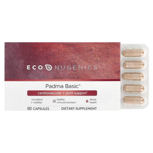 Основне фото товара Econugenics, Padma Basic, Кардіо комплекс, 180 капсул