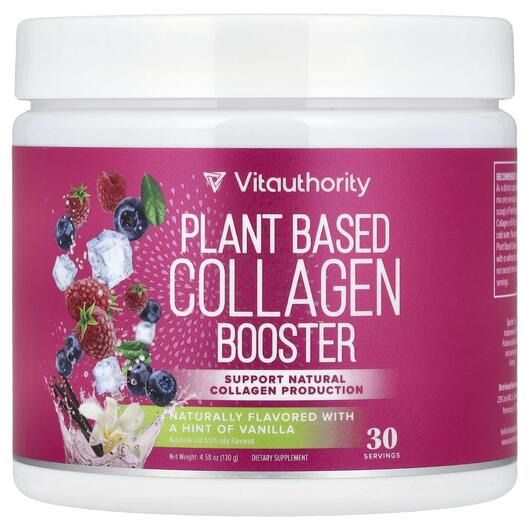 Основне фото товара Vitauthority, Plant Based Collagen Booster, Колаген, 130 г