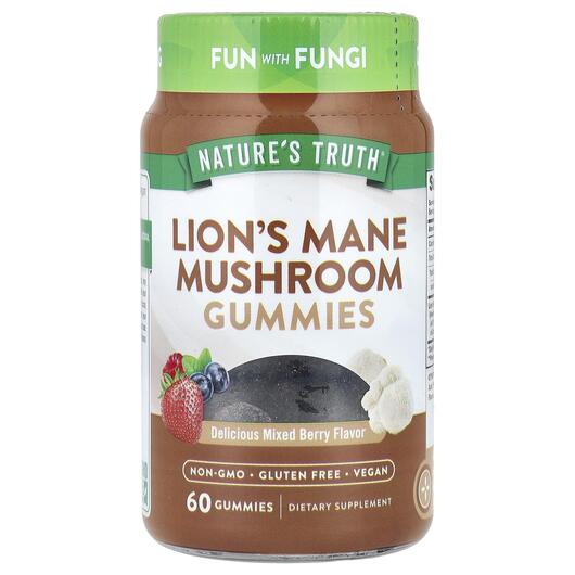 Основне фото товара Lion's Mane Mushroom Gummies Delicious, Гриби Левова Грива, 