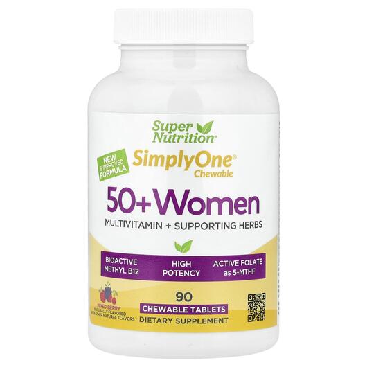Основное фото товара Simply One 50+ Women Multivitamin, Витамины для женщин, 90 таблет