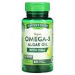 Vegan Omega-3 Algae Oil with DHA, Веганська Омега-3, 60 капсул