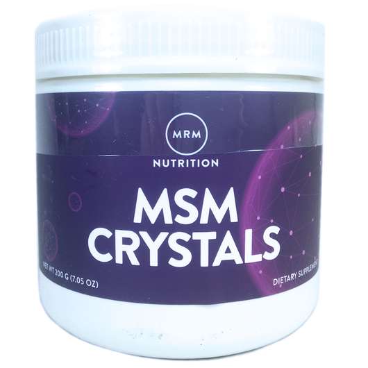 Основне фото товара MRM Nutrition, MSM Crystals, МСМ в порошку 1000 мг, 200 г