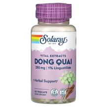 Vital Extracts Dong Quai 250 mg Дягиль Solaray