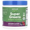 Фото товару Nutricost, Organic Super Greens Mixed Berry, Супергрінс, 111 г