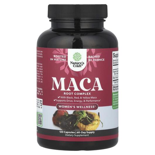 Основне фото товара Women's Wellness Maca Root Complex, Мака, 120 капсул