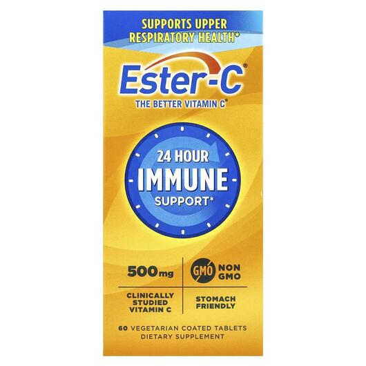 Основне фото товара Ester-C, 24 Hour Immune Support 1000 mg, Естер-С, 60 таблеток