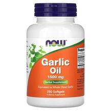 Garlic Oil 1500 mg Чесночное масло 1500 мг NOW