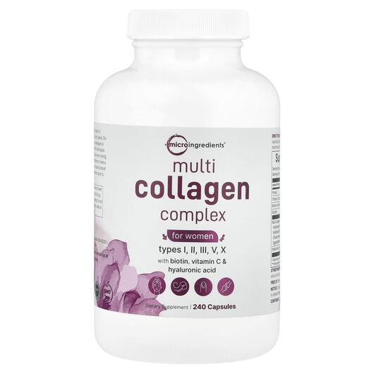 Основное фото товара Коллаген, Multi-Collagen Complex For Women, 240 capsules