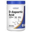 Nutricost, D-Aspartic Acid Unflavored, Аспартат, 300 г
