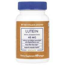Lutein with Zeaxanthin Лютеин TheVitaminShoppe 60 капсул