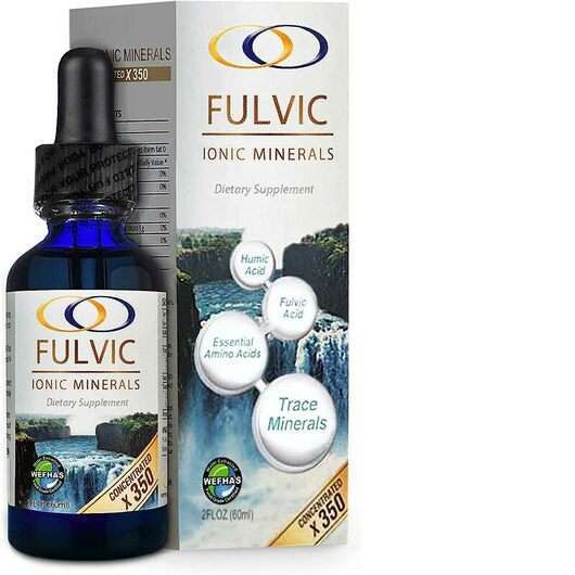 Основне фото товара Fulvic Ionic Minerals X350, Фульвові та Гумінові кислоти, 60 мл