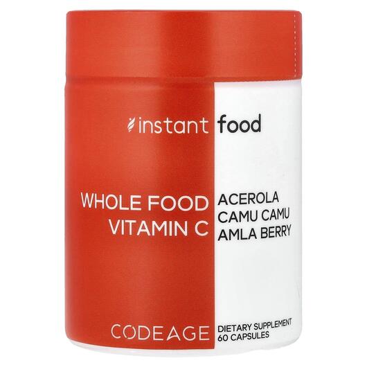 Основне фото товара CodeAge, Whole Food Vitamin C, Вітамін C, 60 капсул