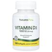 Витамин D3 1000 МЕ, Vitamin D3 1000 IU 180, 180 капсул