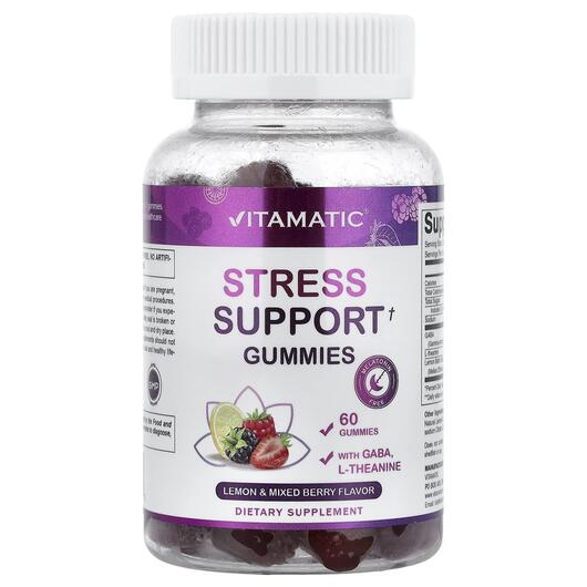 Основне фото товара Stress Support Gummies Lemon & Mixed, Підтримка стресу, 60 та