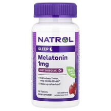 Melatonin Fast Dissolve Strawberry 1 mg Мелатонин Natrol
