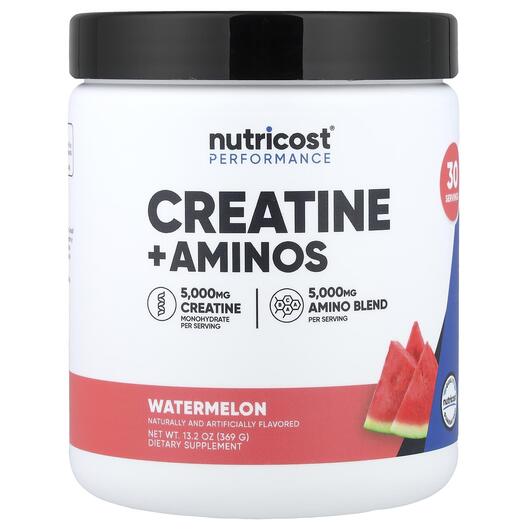 Основне фото товара Performance Creatine + Aminos Watermelon, Креатин, 369 г