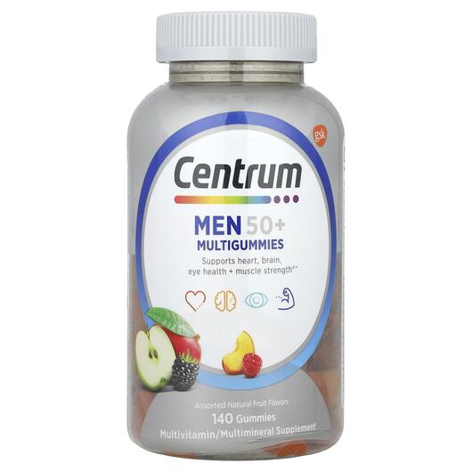 Основне фото товара Men 50+ Multigummies Assorted, Вітаміни для чоловіків 50+, 140 та