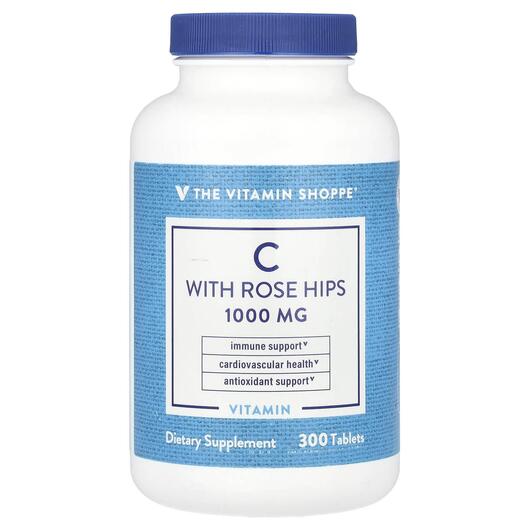 Основне фото товара Vitamin C With Rose Hips, Вітамін C, 300 таблеток