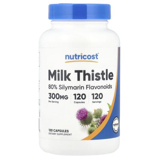Основное фото товара Nutricost, Расторопша, Milk Thistle, 120 капсул