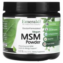 Метилсульфонілметан МСМ Vegan MSM Powder Emerald 227 г