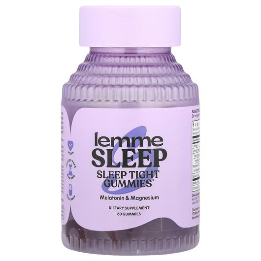 Основне фото товара Lemme, Sleep Tight Gummies Berry, Підтримка сну, 60 таблеток