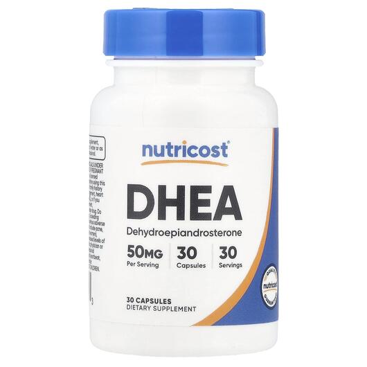 Основное фото товара Nutricost, Дегидроэпиандростерон, DHEA 50 mg, 30 капсул
