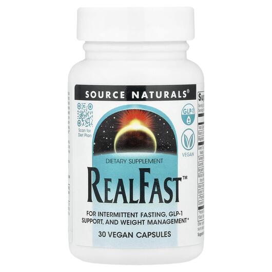 Основное фото товара Source Naturals, Жиросжигатели, RealFast, 30 капсул