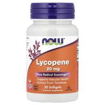 Лікопен 20 мг Lycopene 20 mg NOW 50 капсул
