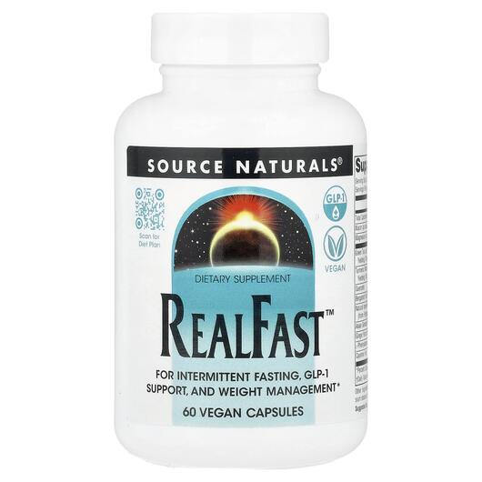 Основное фото товара Source Naturals, Жиросжигатели, RealFast, 60 капсул