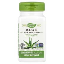 Алое вера Aloe Latex With Fennel 140 mg Nature's Way