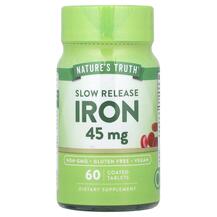 Slow Release Iron 45 mg Железо Nature's Truth Slow Release Iron 45 mg Железо Nature's Truth
