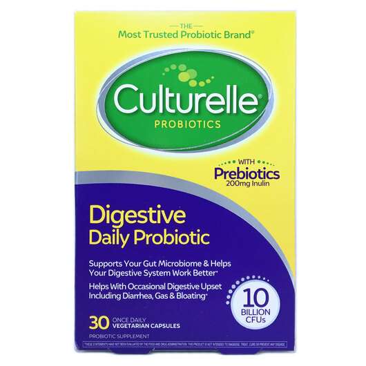Основне фото товара Culturelle, Digestive Daily Probiotic, Пробіотики, 30 капсул