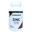 Фото товара Kirkman, Цинк 20 мг, Zinc 20 mg 100, 100 капсул