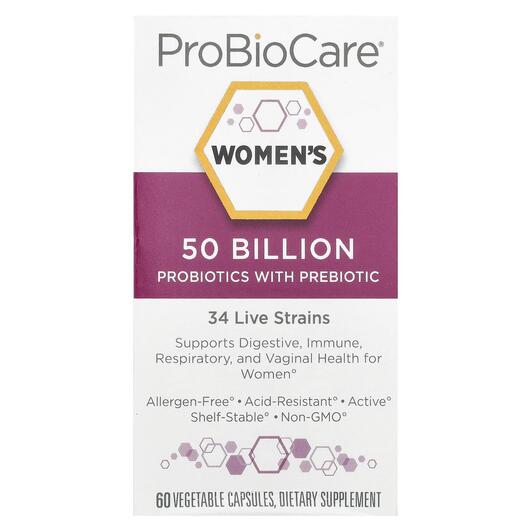 Основное фото товара Women's Probiotics With Prebiotic, Пробиотики для женщин, 60