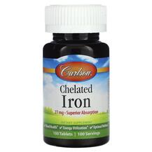 Хелатне залізо Chelated Iron 27 mg Carlson