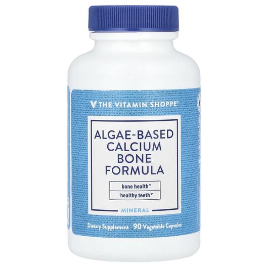 Основне фото товара Algae-Based Calcium Bone Formula, Кальцій, 90 капсул