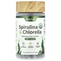 Organic Spirulina & Chlorella Спирулина Snap Supplements