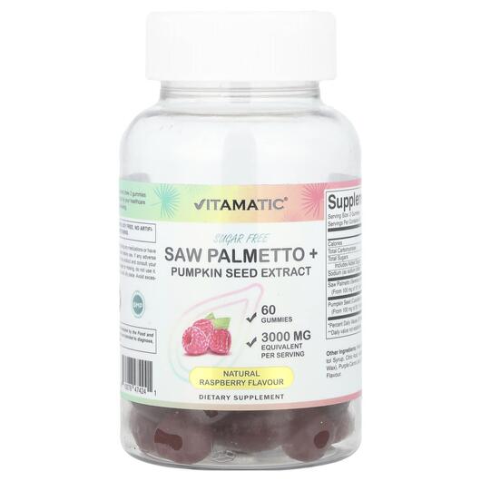 Основне фото товара Saw Palmetto + Pumpkin Seed Extract Natural, Со Пальметто, 60 таб