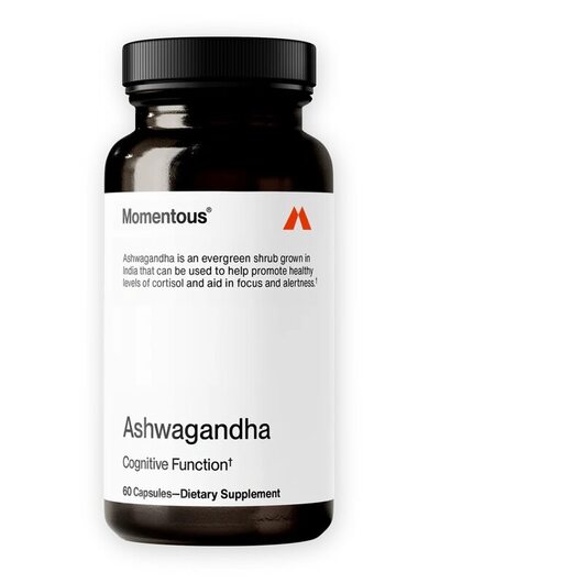 Основное фото товара Momentous, Ашваганда, Ashwagandha, 60 капсул