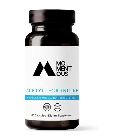 Основне фото товара Momentous, Acetyl L-Carnitine, L-Карнітин, 60 капсул