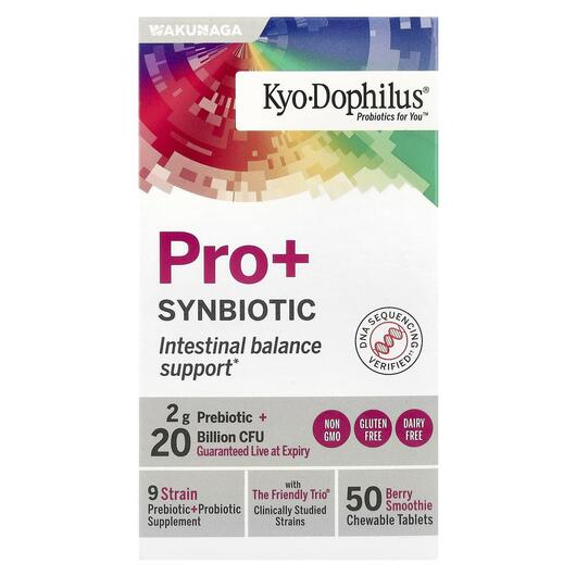 Основне фото товара Kyolic, Pro+ Synbiotic, Пробіотики, 50 таблеток