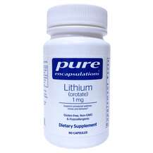 Літій Lithium orotate 1 mg Pure Encapsulations