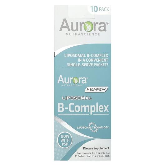 Основне фото товара Aurora Nutrascience, Liposomal B-Complex, B-комплекс, 10 шт