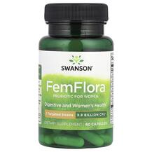 FemFlora Женские пробиотики Swanson 60 капсул