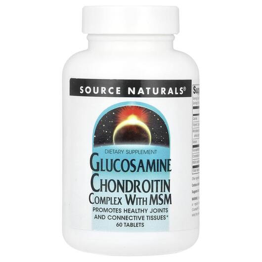 Основное фото товара Glucosamine Chondroitin Complex, Глюкозамин Хондроитин, 60 таблет
