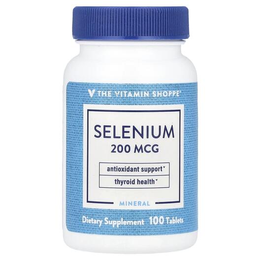 Основне фото товара TheVitaminShoppe, Selenium 200 mcg, Селен, 100 таблеток