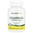Фото товару Natures Plus, Vit D3 10000 IU, Вітамін D3 10000 МО, 60 капсул